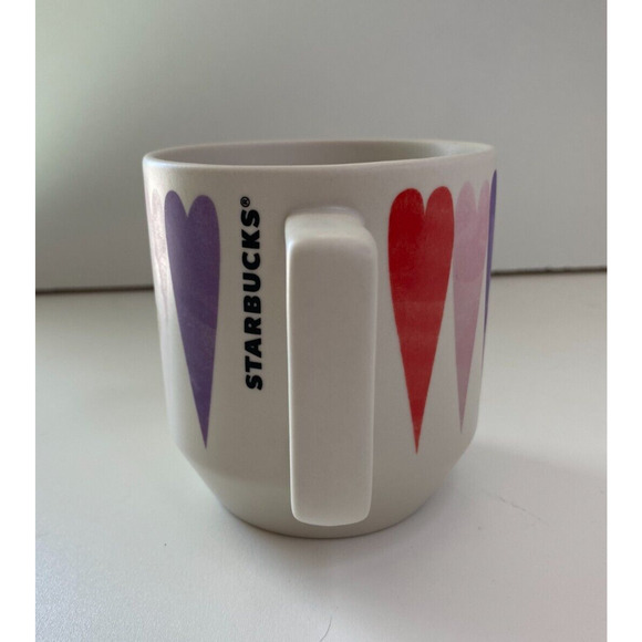 Starbucks Valentines Day Heart Mug White Pink Love 2016 Painted Arrow - Picture 3 of 6